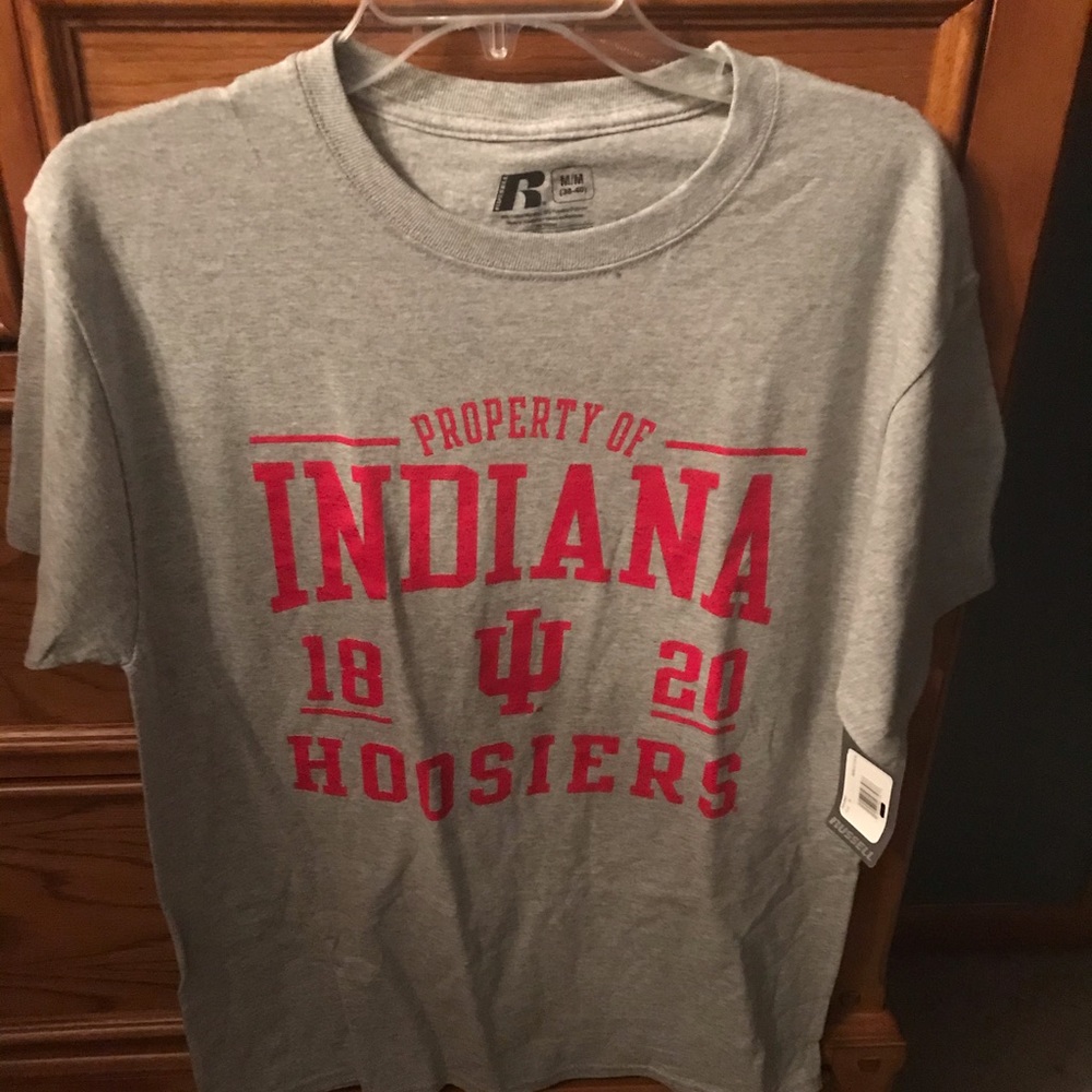 Russell Athletic Grey Property of Indiana T-Shirt